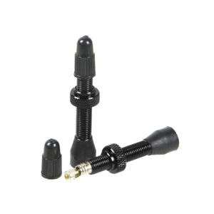 VALVULAS BICI FINAS TUBELESS ALUMINIO NEGRAS