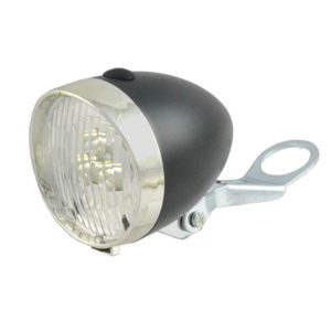 FARO BICI NEGRO C/SOPORTE C/PILAS