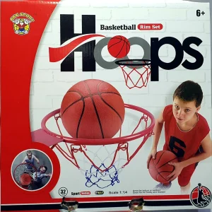 CANASTA PARED BALONCESTO C/BALON HOOPS