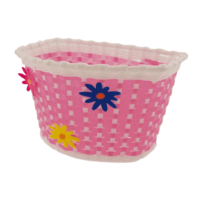 CESTA BICI INFANTIL ROSA PLASTICO