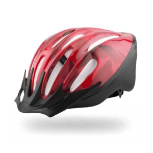 CASCO BICI MQ12 ROJO/BLANCO/CARBONO M