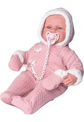 MUÑECA R/N BABYDOO PALABRITAS BUZO ROSA