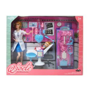 MUÑECA FIGURA DENTISTA C/NIÑA