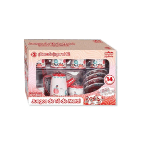 JUEGO DE TE DE METAL 14 PCS