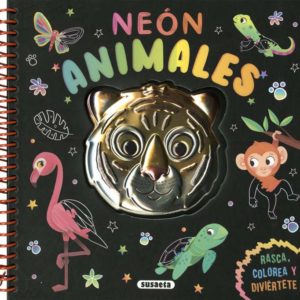 LIBRO DE RASCA, COLOREA Y DIVIERTETE NEON
