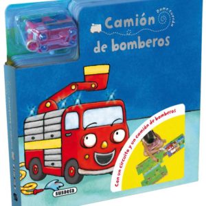 LIBRO CAMION DE BOMBEROS DAME CUERDA