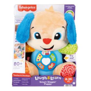 RIE Y APRENDE PELUCHE PERRO FISHER PRICE