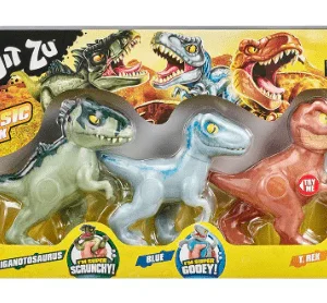 GOO JIT ZU JURASSIC WORLD PACK 3 FIGURAS