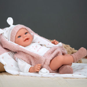 MUÑECA ELEGANCE COLIN ROSA C/COJIN 40CM