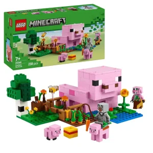 LEGO MINECRAFT LA CASA CERDO BEBE 238PZA