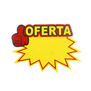 CARTELES OFERTA CARTULINA AMARILLA