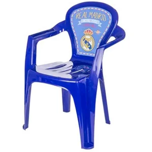 SILLA INFANTIL REAL MADRID PLASTICO AZUL